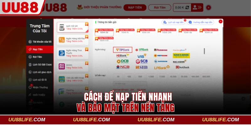 Trang Chủ 15 Cách để nạp tiền nhanh và bảo mật trên nền tảng
