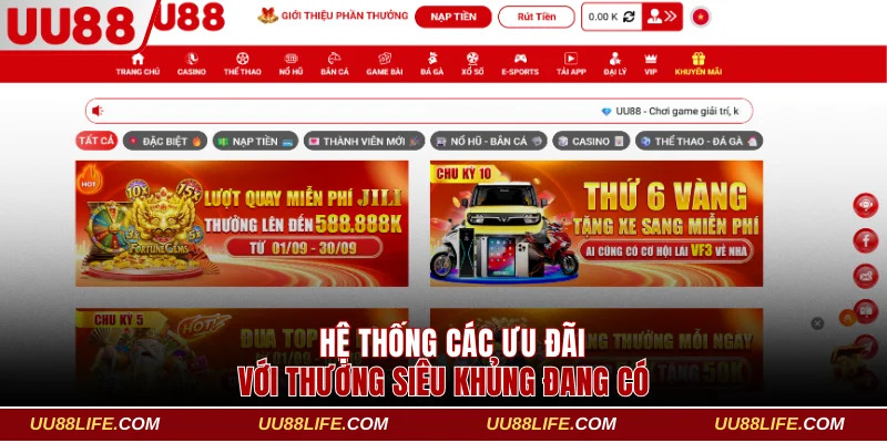Trang Chủ 14 Hệ thống các ưu đãi với thưởng siêu khủng đang có